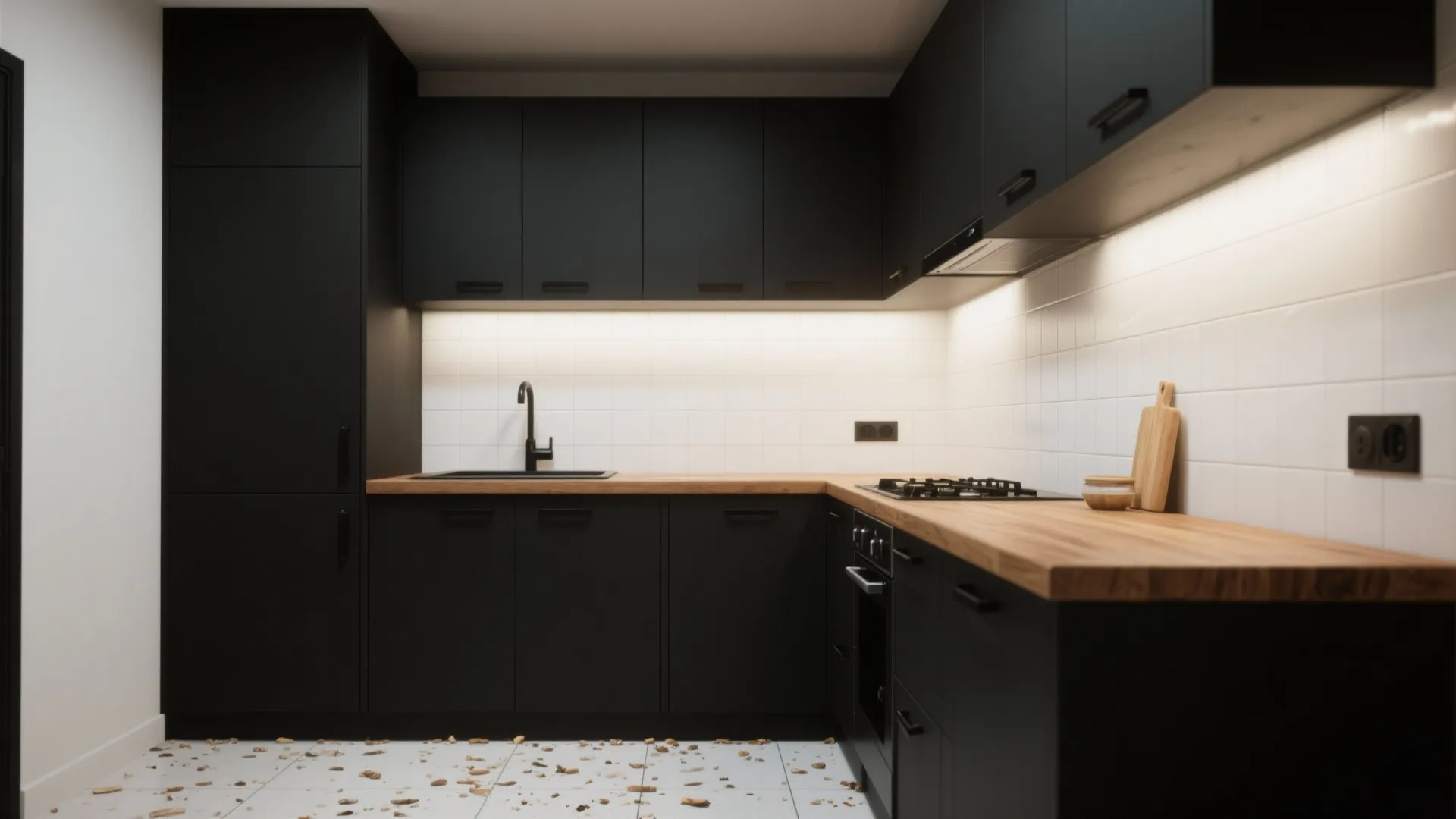 5. Use contrast strategically: dark cabinets or hardware