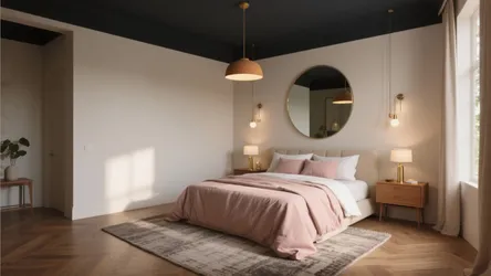 5 Dark Ceiling + Light Walls Bedroom Ideas