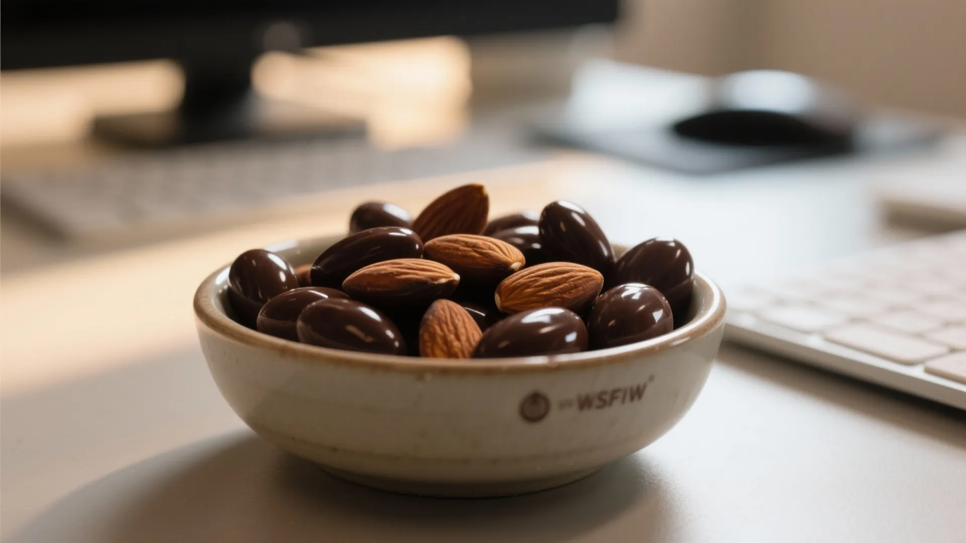 9. Dark Chocolate Covered Almonds