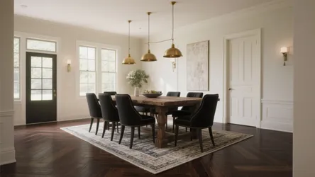 5 Dining Room Ideas for Dark Wood Floors