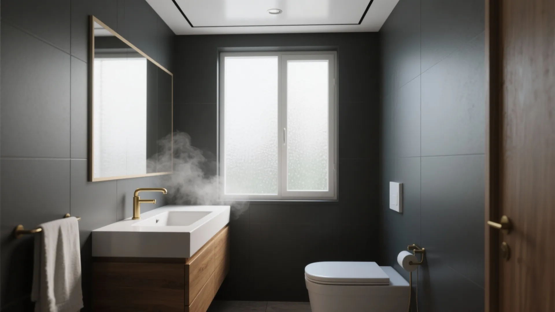 5 Dark Gray Bathroom Paint Ideas: Small-space secrets and practical tips for using dark gray paint in bathrooms
