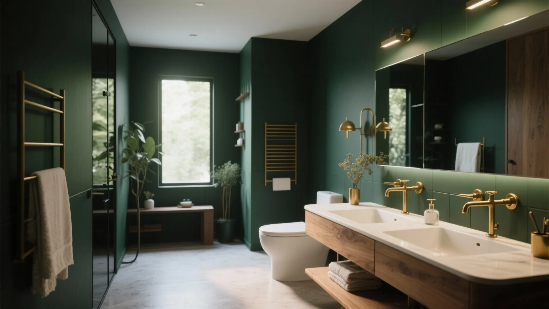 10 Dark Green Bathroom Ideas You'll Love: Personal design tips from my 10+ years as an interior designer