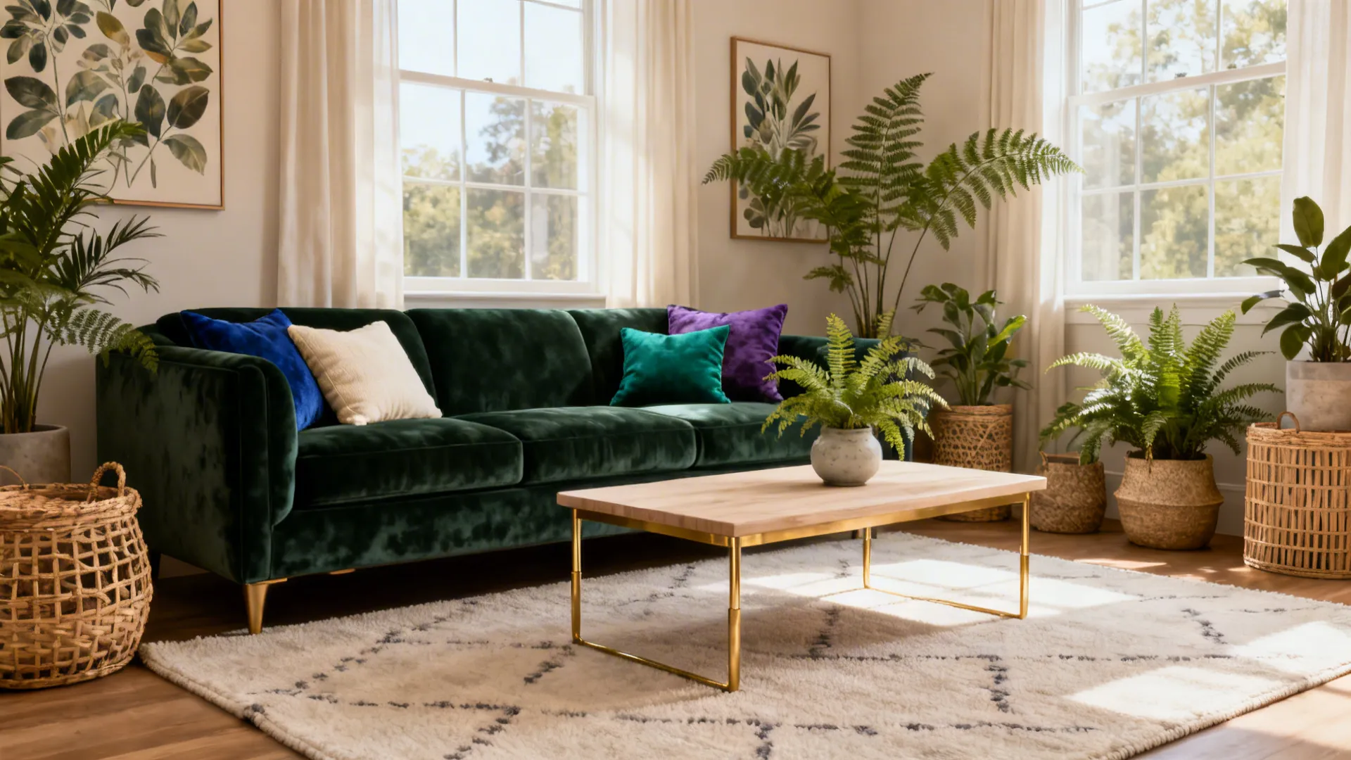 Dark Green Sofa Living Room Ideas