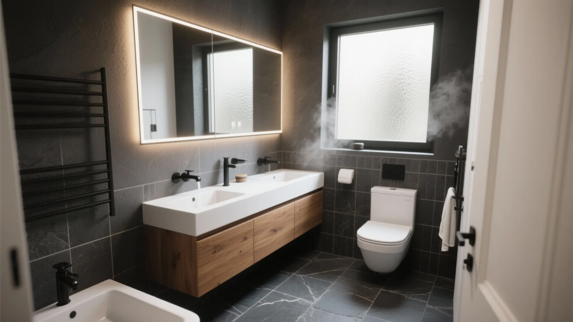 5 Dark Grey Bathroom Floor Ideas: Creative small-space solutions and layout tips for dark grey bathroom floors