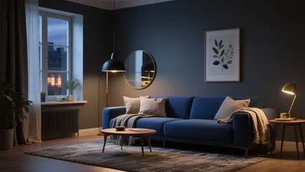 5 Dark Grey & Blue Living Room Ideas