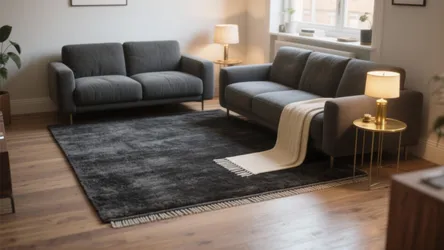 5 Dark Grey Living Room Rug Ideas