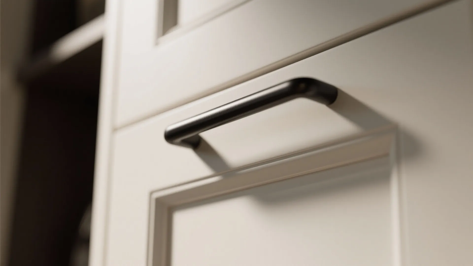 3. Introduce contrast with dark handles