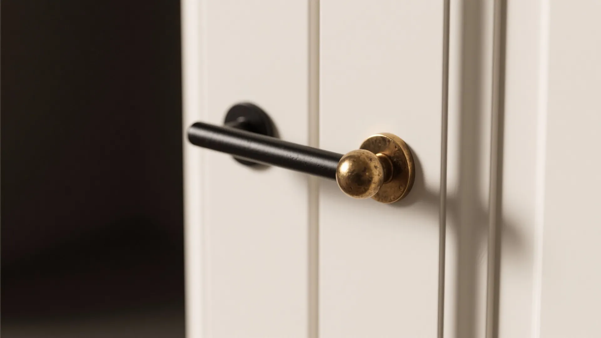 3. Add Contrast with Dark Hardware or Trim