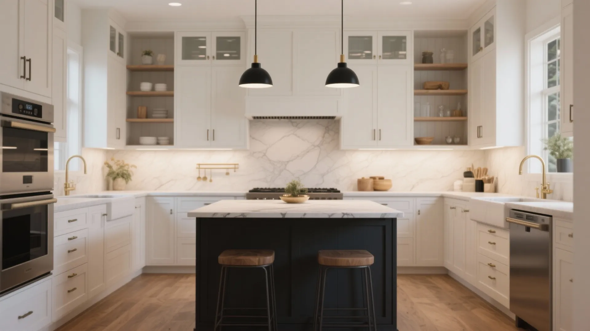 2. Contrast Focus: Dark Island, White Oak Perimeter