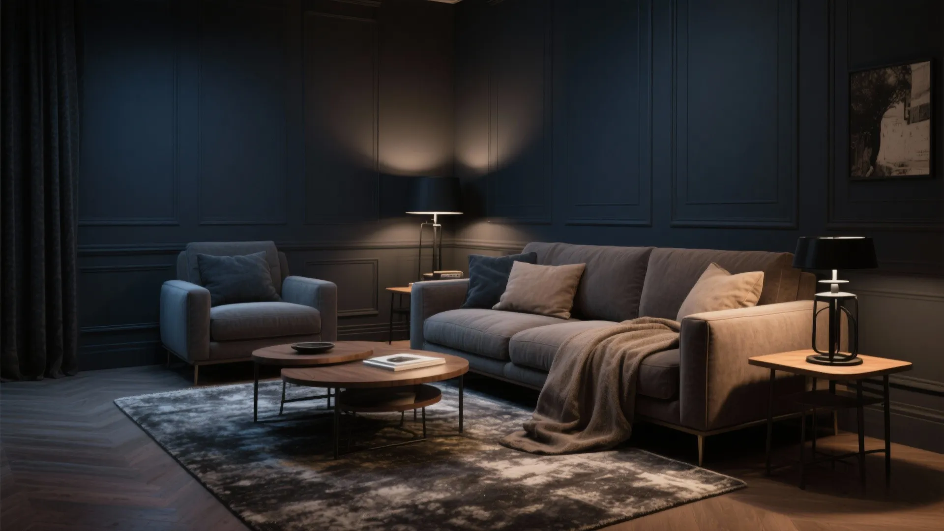 1. Embrace Dark, Layered Neutrals