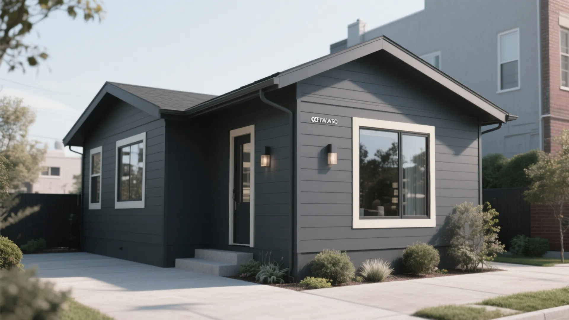 3. Dark monochrome for modern minimalism