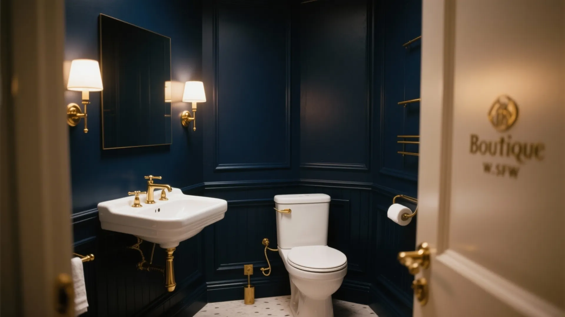 3. Dark & Moody Wainscoting