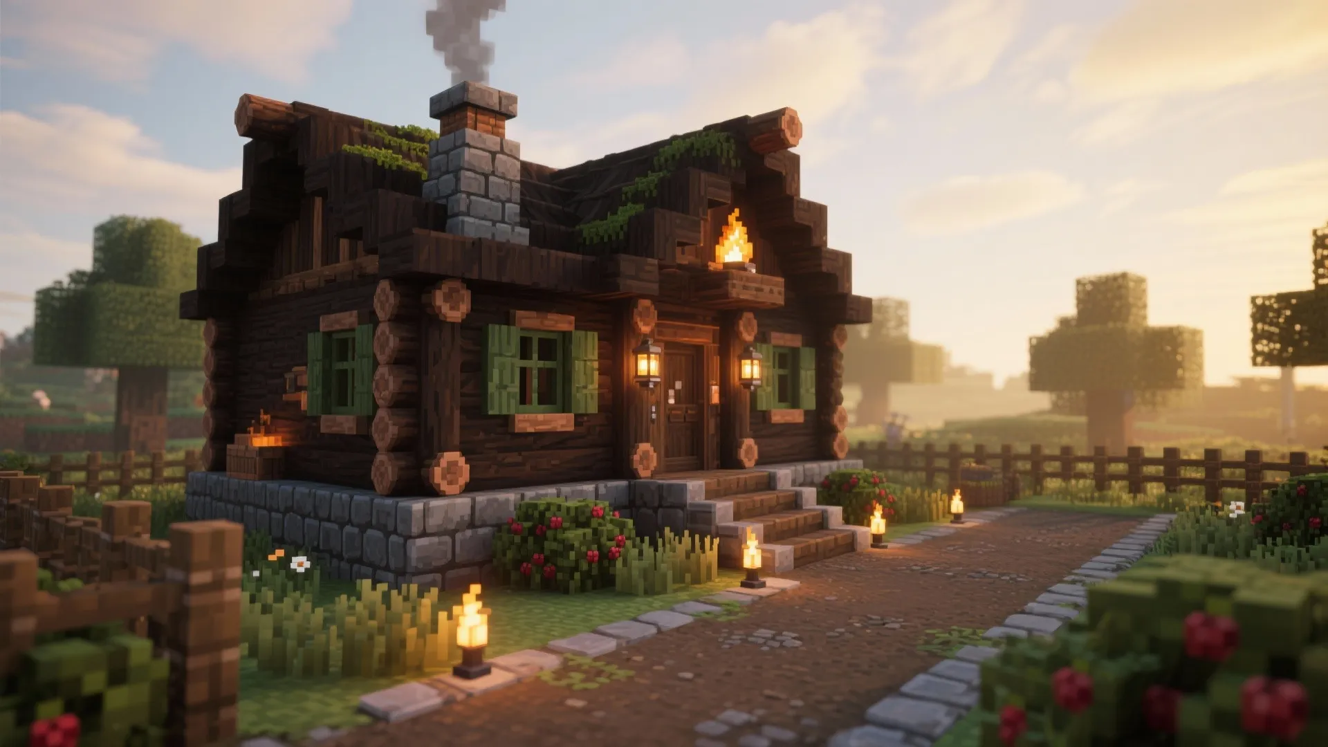 Small Dark Oak House Minecraft: Build a Cozy Retreat: 1 Minute to a Charming Minecraft Home—No Blueprints Needed