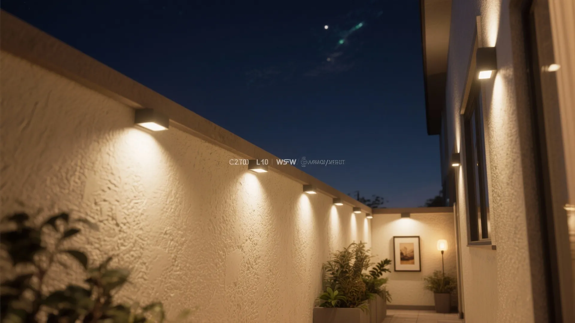 Low-glare wall grazers with dark-sky respect