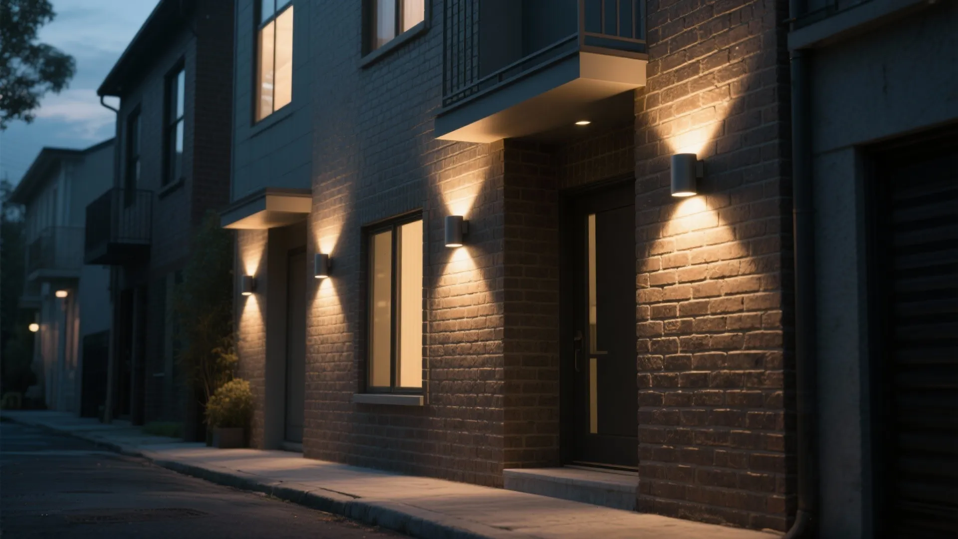 Shielded, dark-sky-friendly sconces