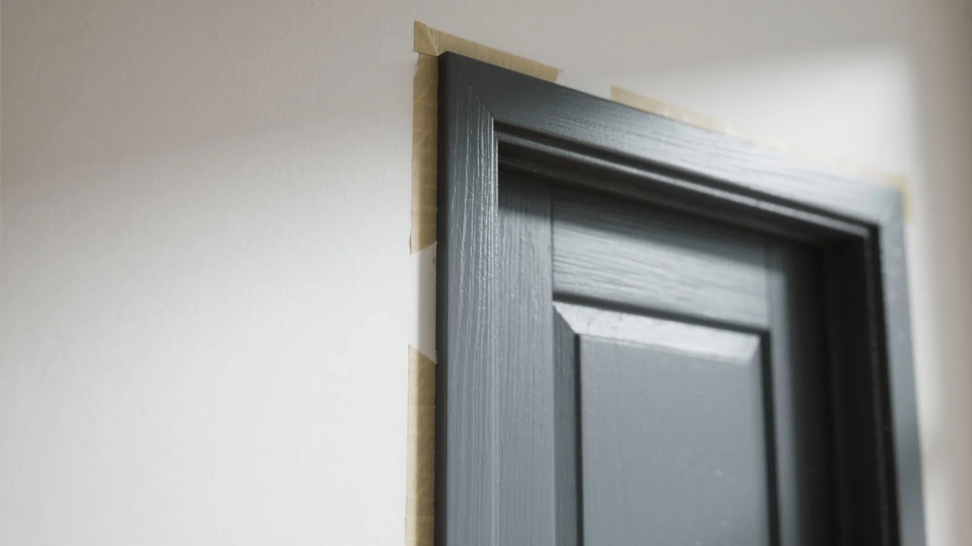 2. Dark Trim, Light Walls: Instant Architecture