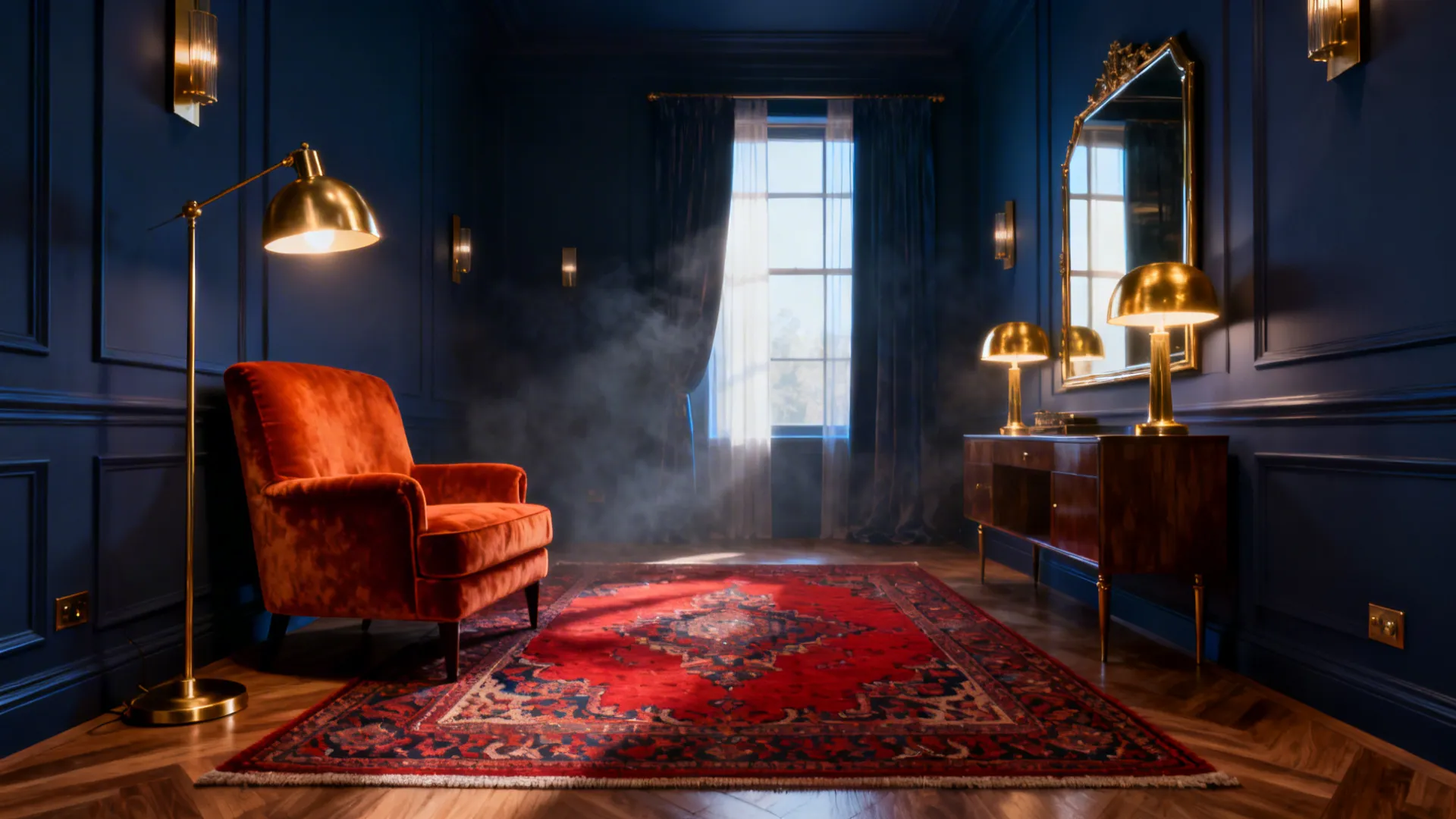 3. Pair with dark walls for moody sophistication