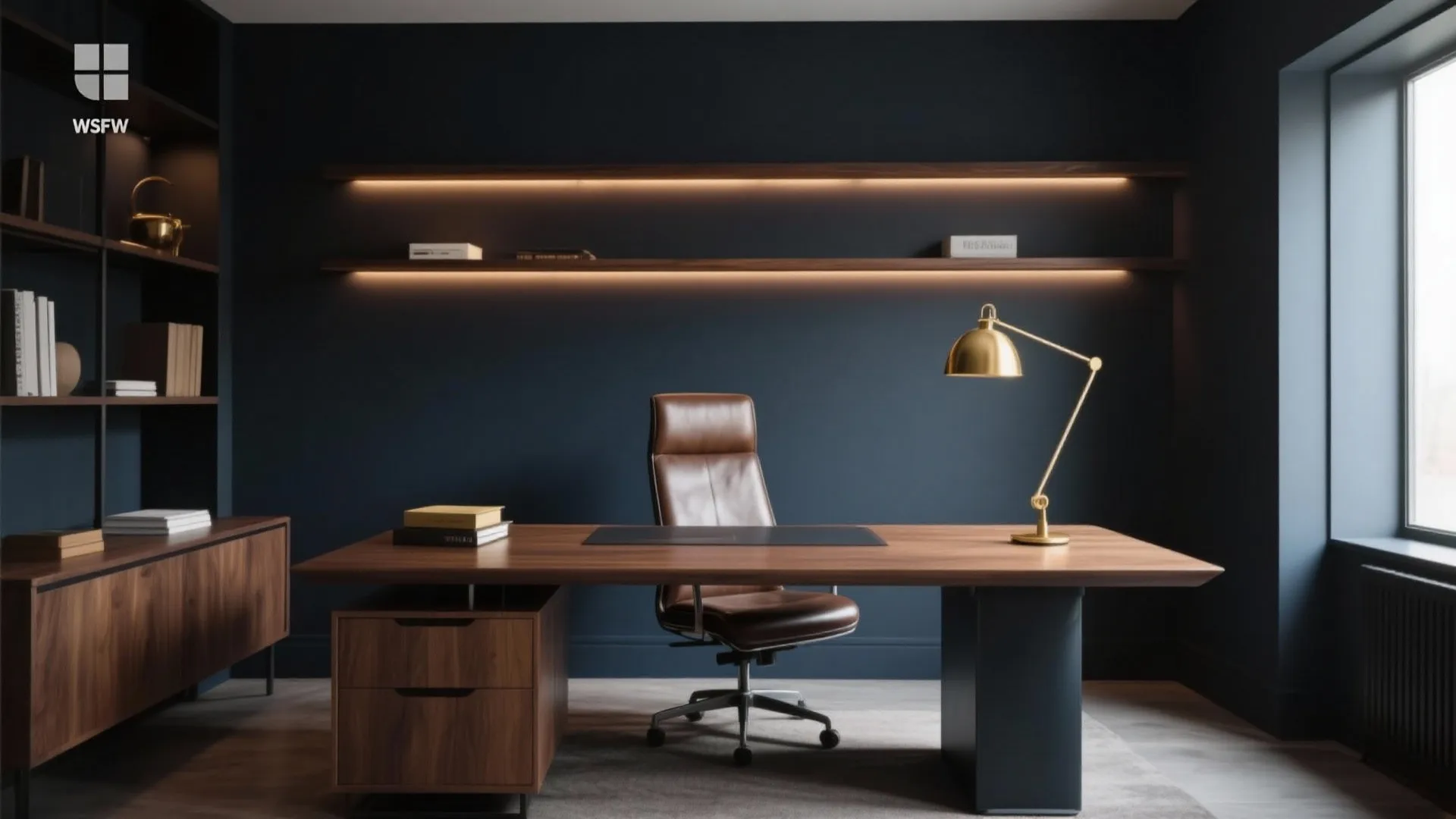 4. Dark Walls for a Bold Statement