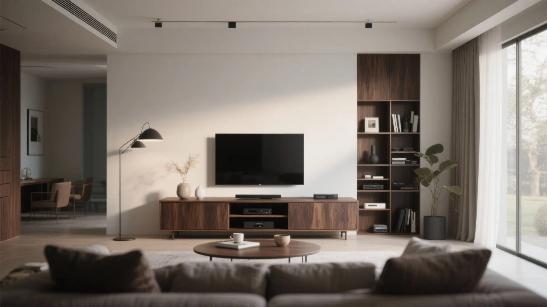 9. Dark Walnut TV Console
