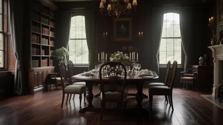 10 Dark Wood Floor Dining Room Ideas