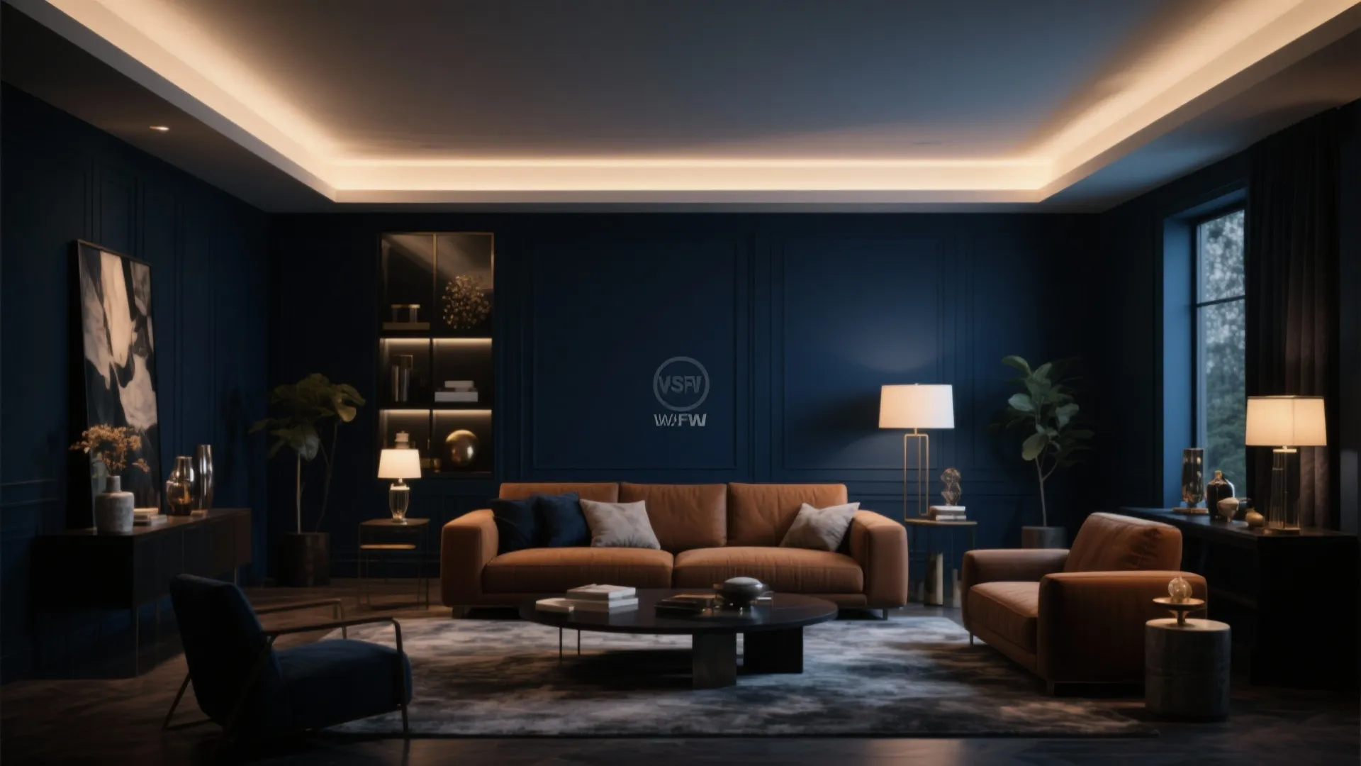 9. Dramatic Dark Walls