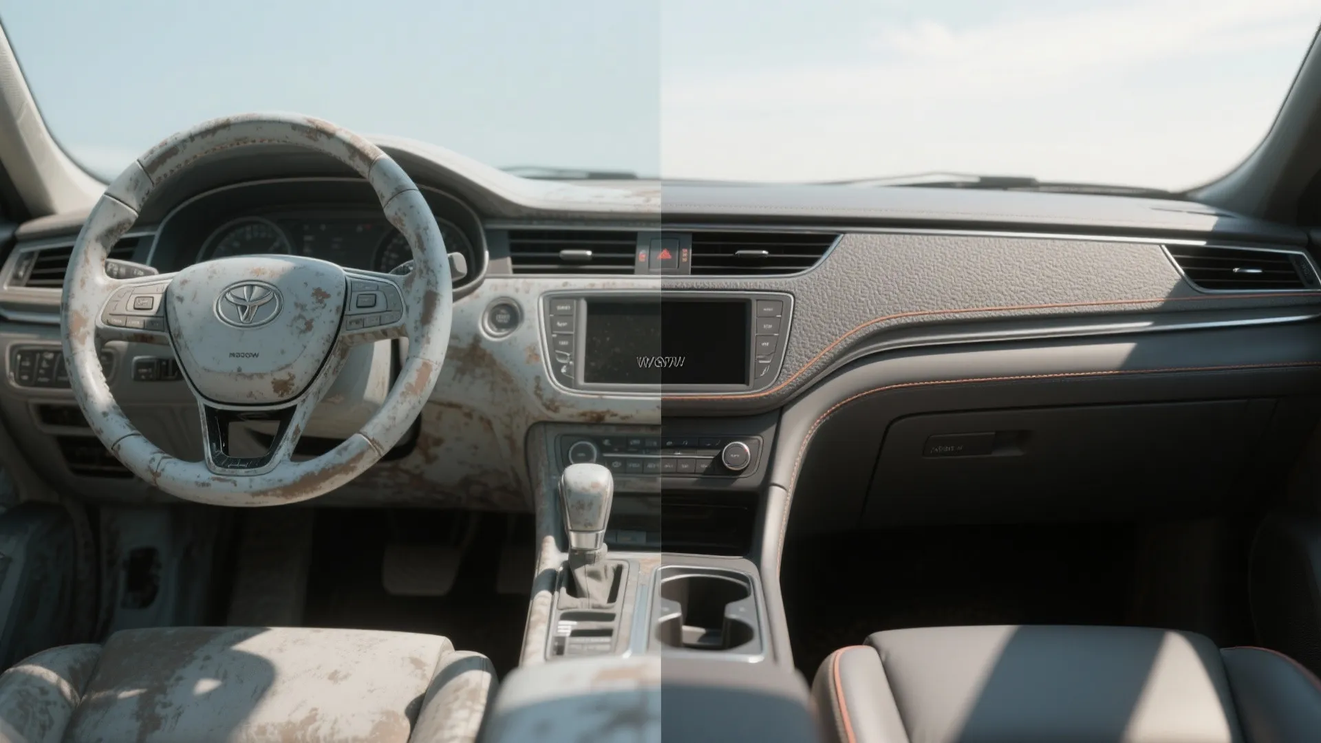 3. Dash and Console — Two-Tone Textured Effects