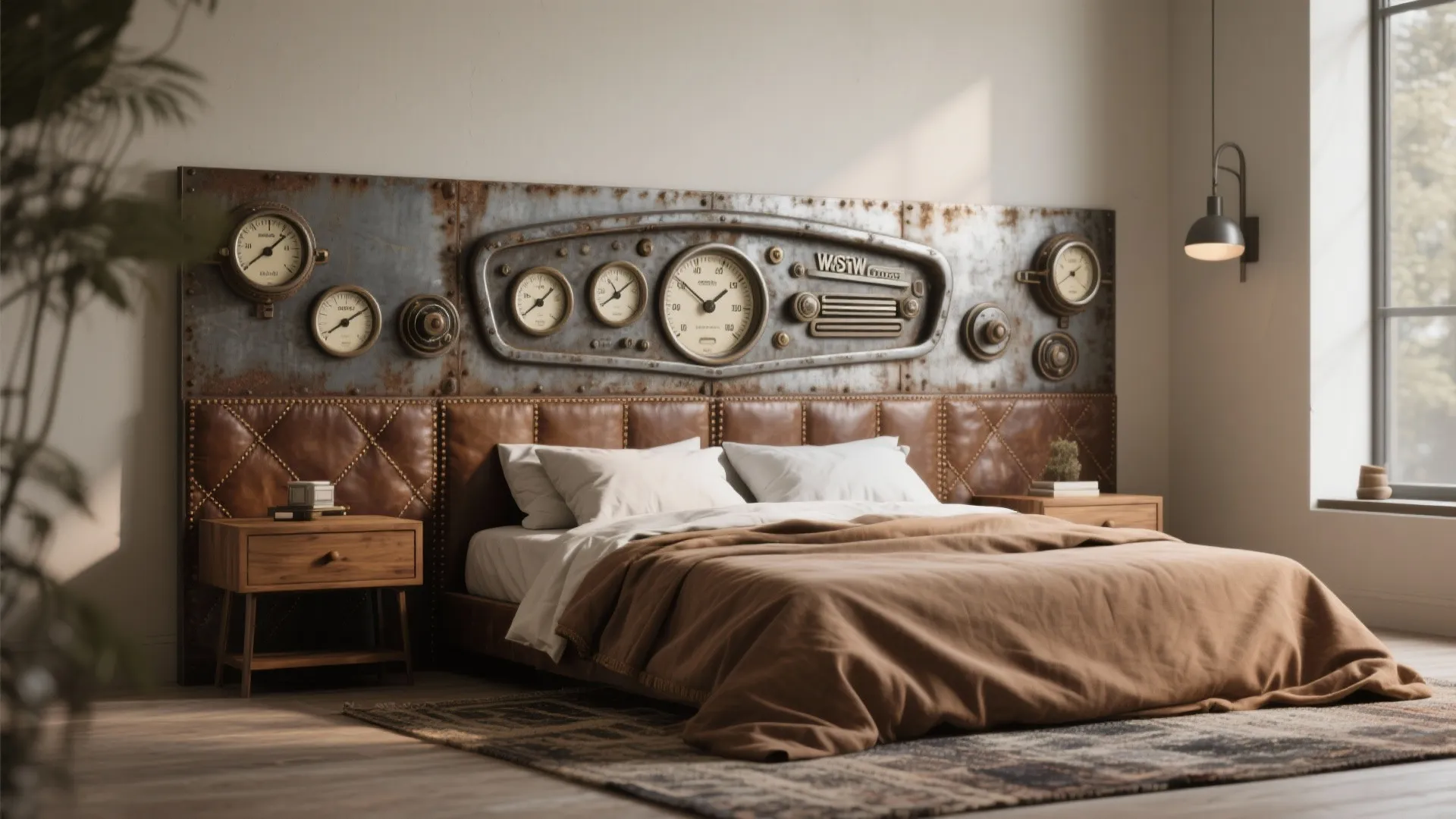 7. Dashboard-Inspired Headboards and Furniture