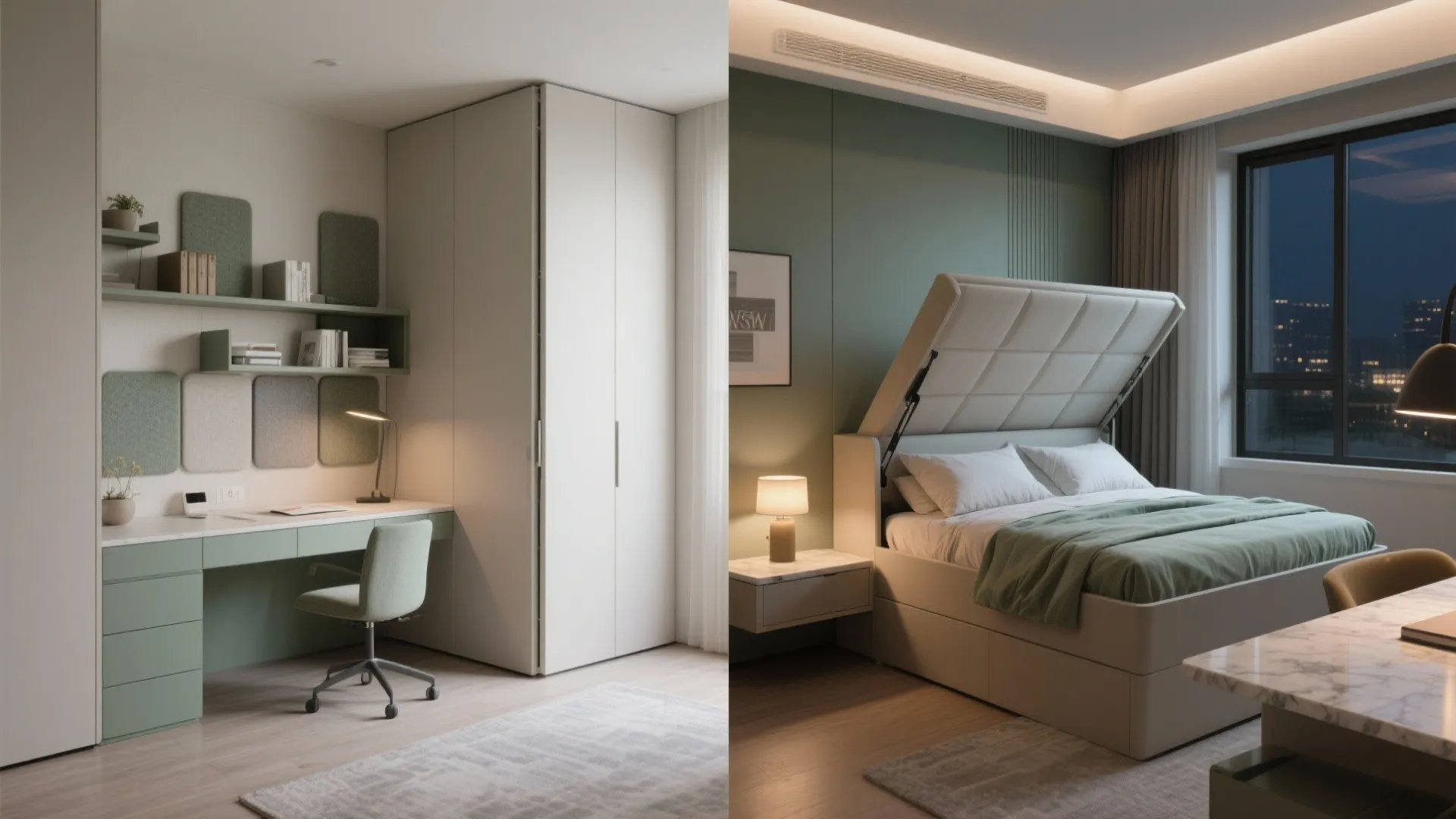 3) Flexible Third Bedroom: Office / Guest Combo