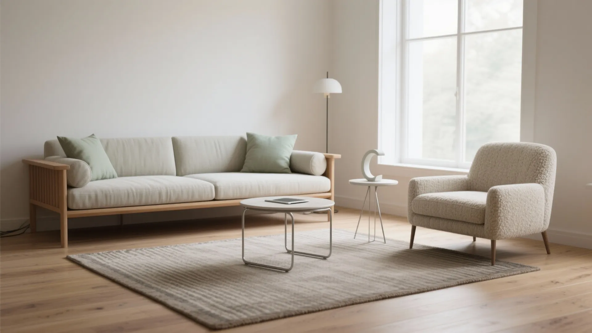 5) Daybed + armchair combo: studio-friendly and chic