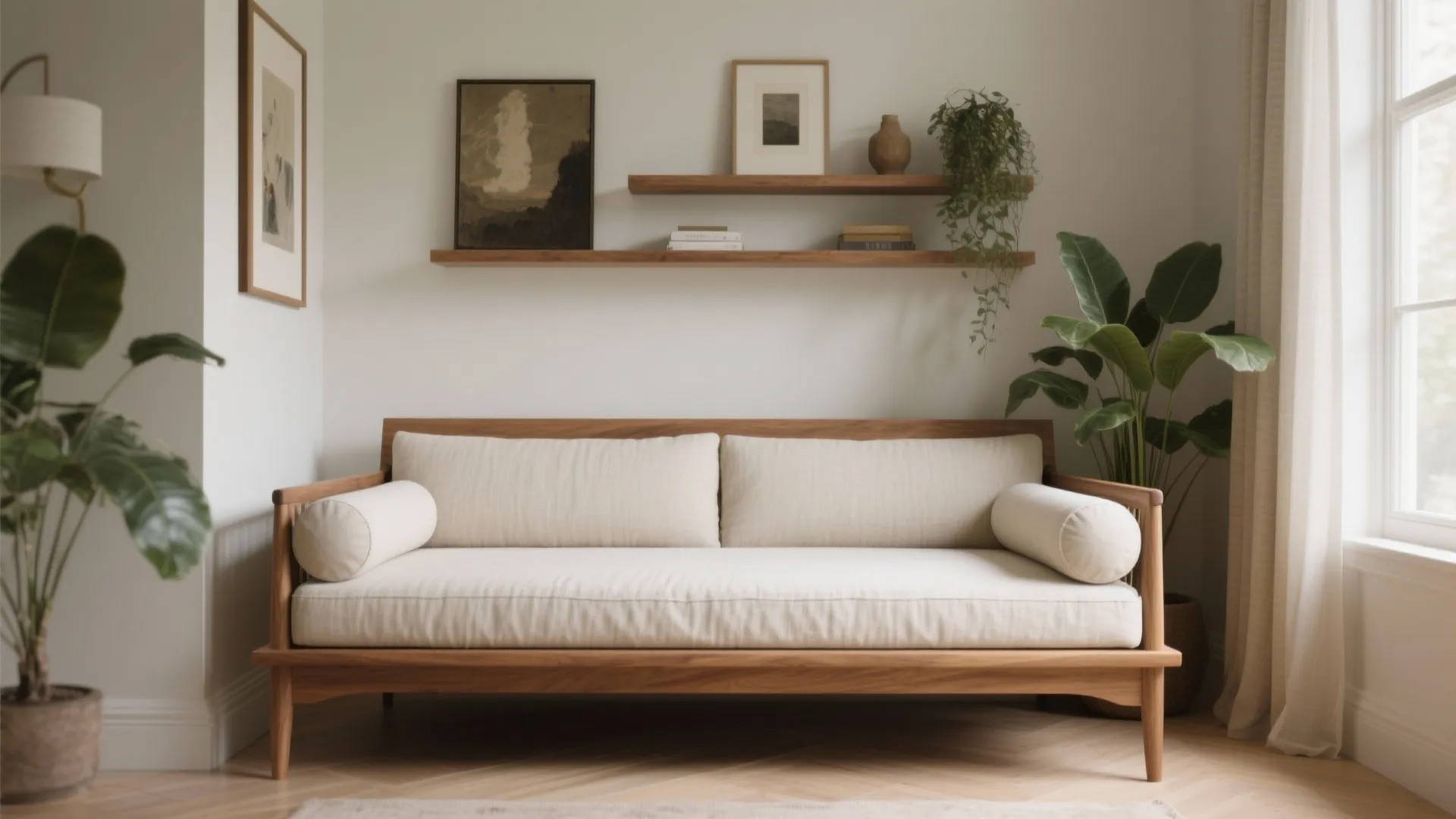 Idea 3: Daybed style with bolsters and a gallery back
