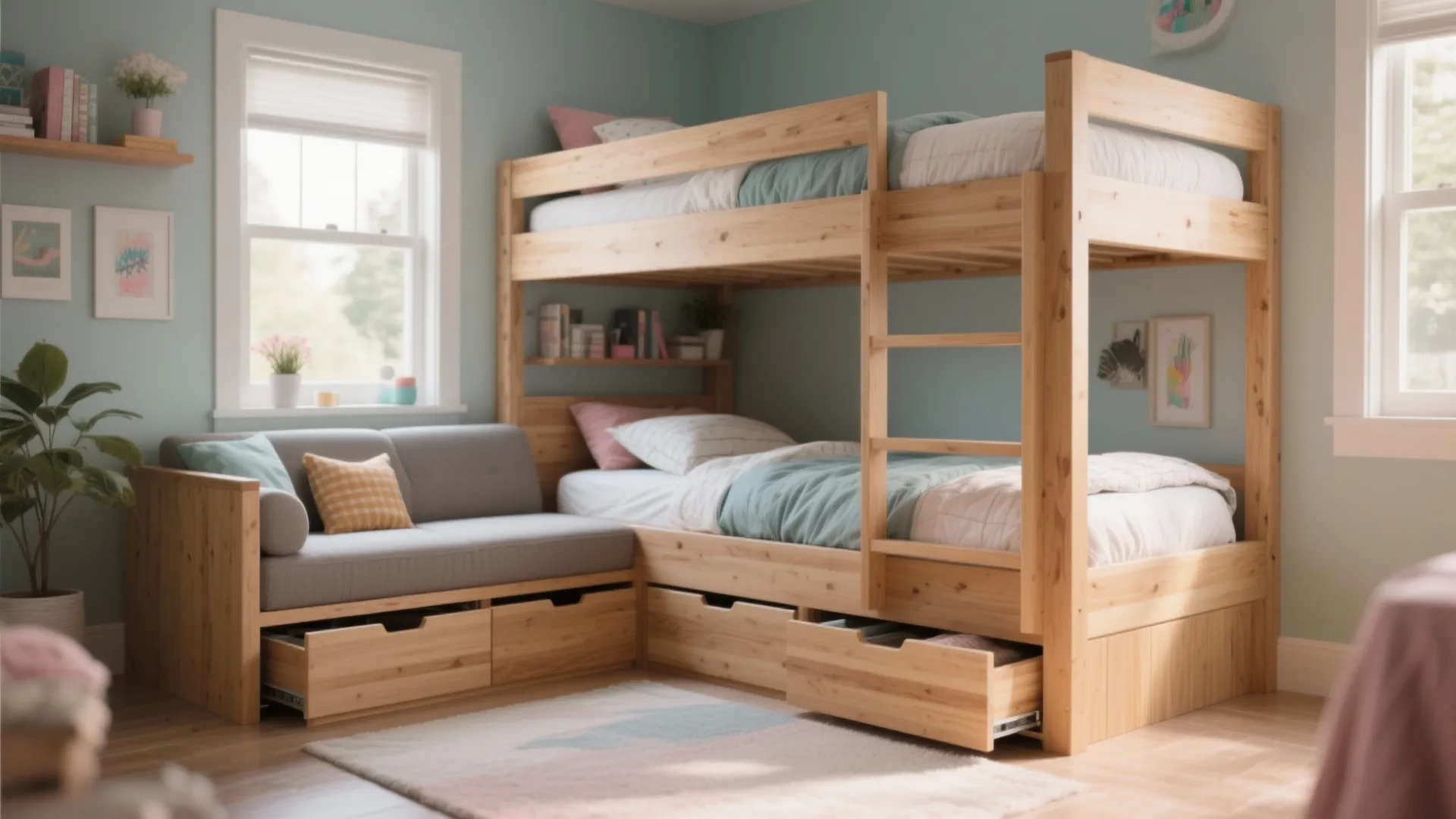 5. Daybed + Bunk Combo
