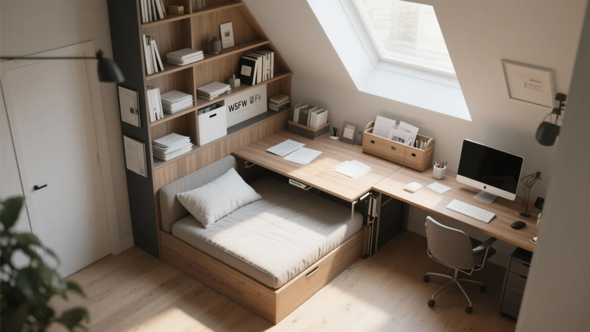 4. Dual-Purpose Daybed Desk Combo