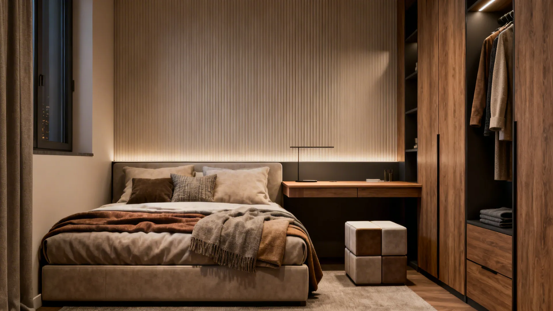 5. Convertible Daybed + Built-in Desk Combo