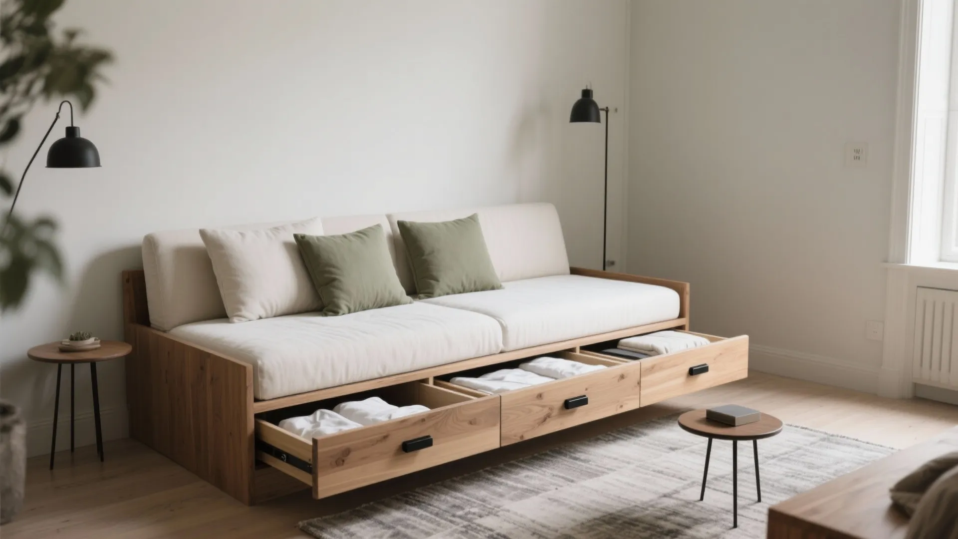 Daybed With Deep Storage Drawers