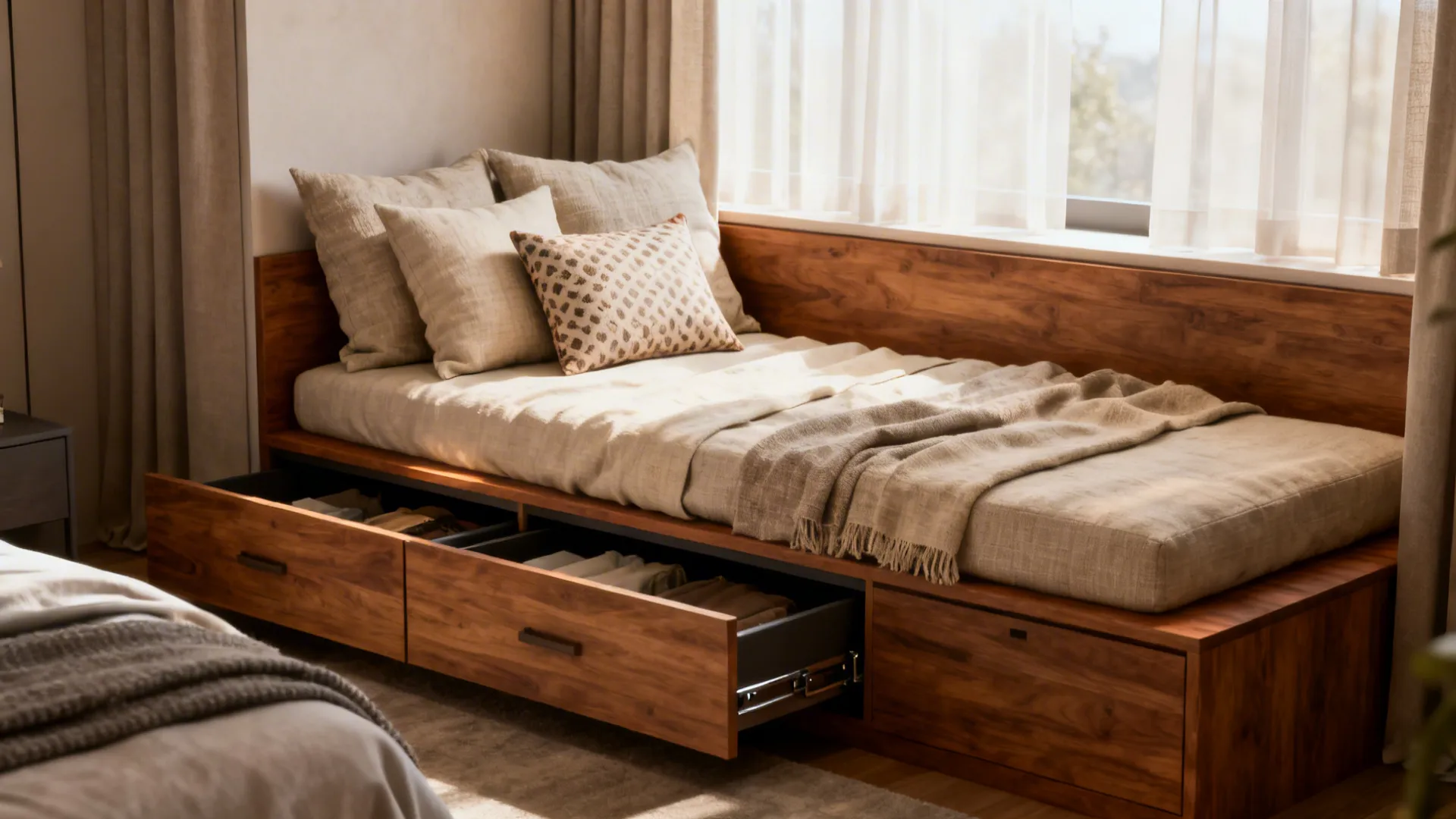 3. Built-in daybed with drawers