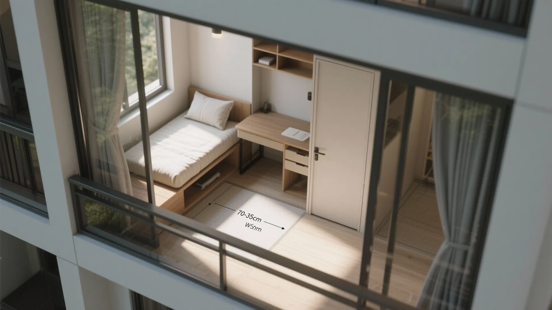 Daybed nook with convertible work surface