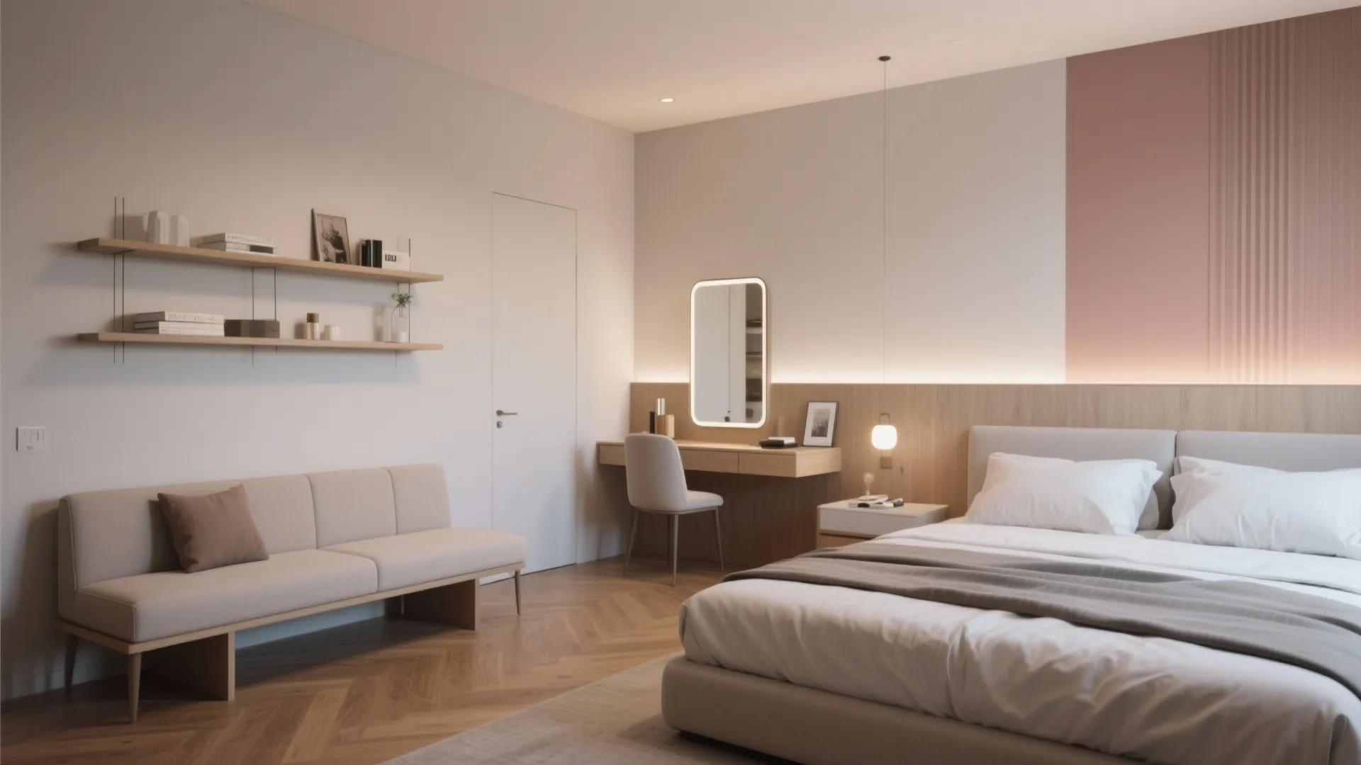 4. Daybed/Seating Zone Opposite the Bed