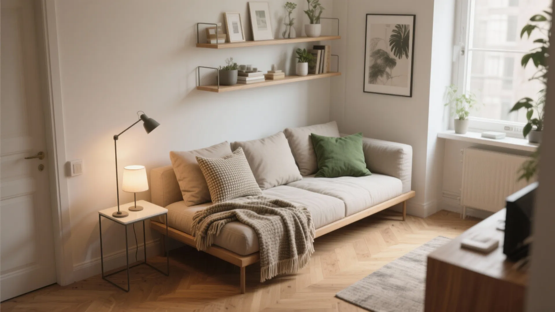 2. Use a daybed as a multifunctional sofa