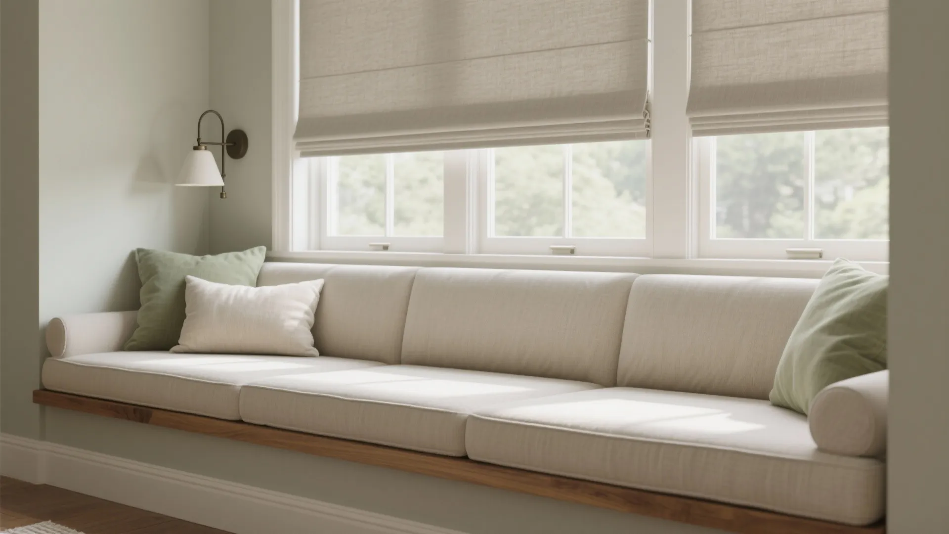 Daybed-Style Window Bench for Lounging and Naps