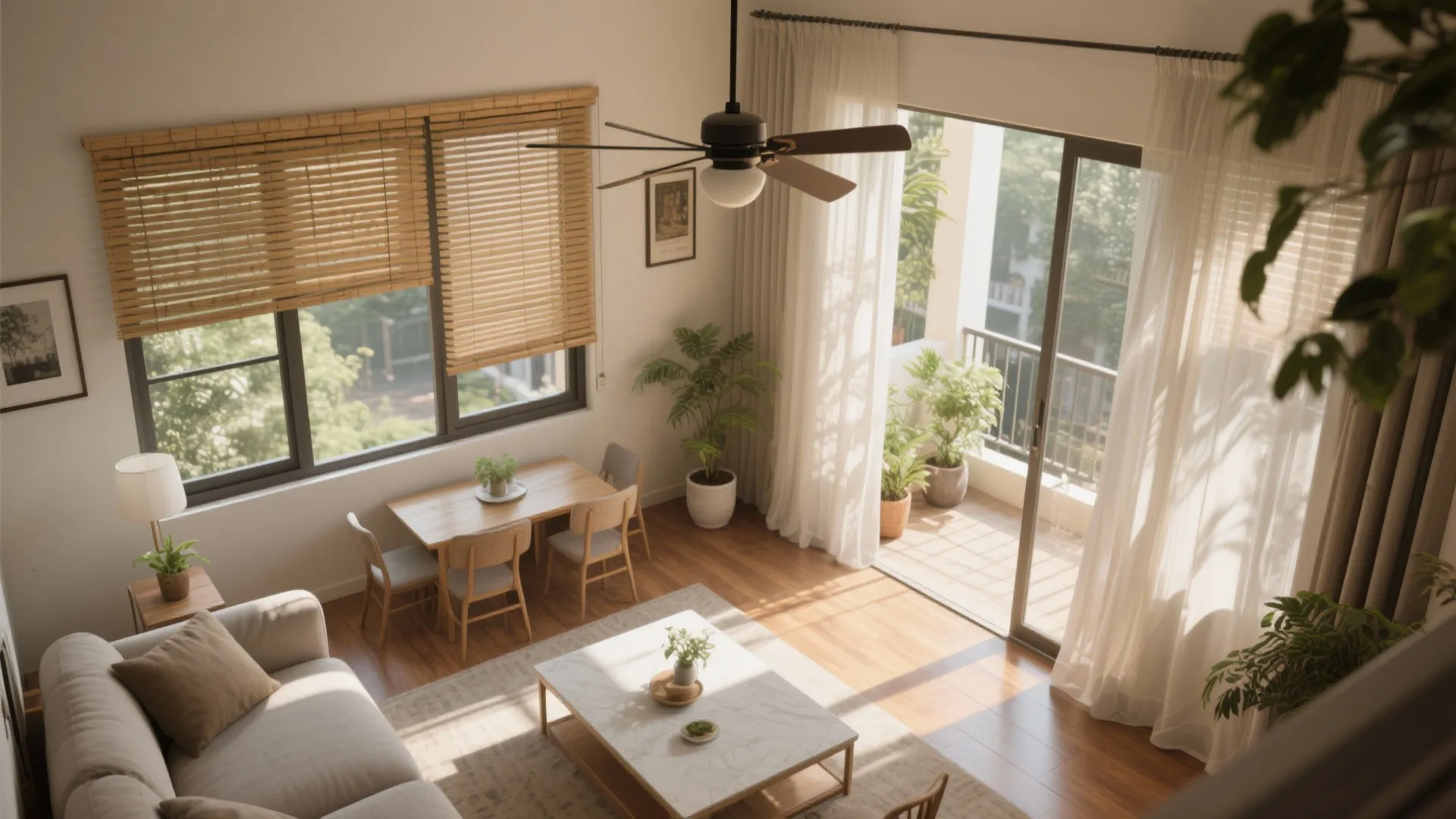 Sunlight, shade, and cross-ventilation