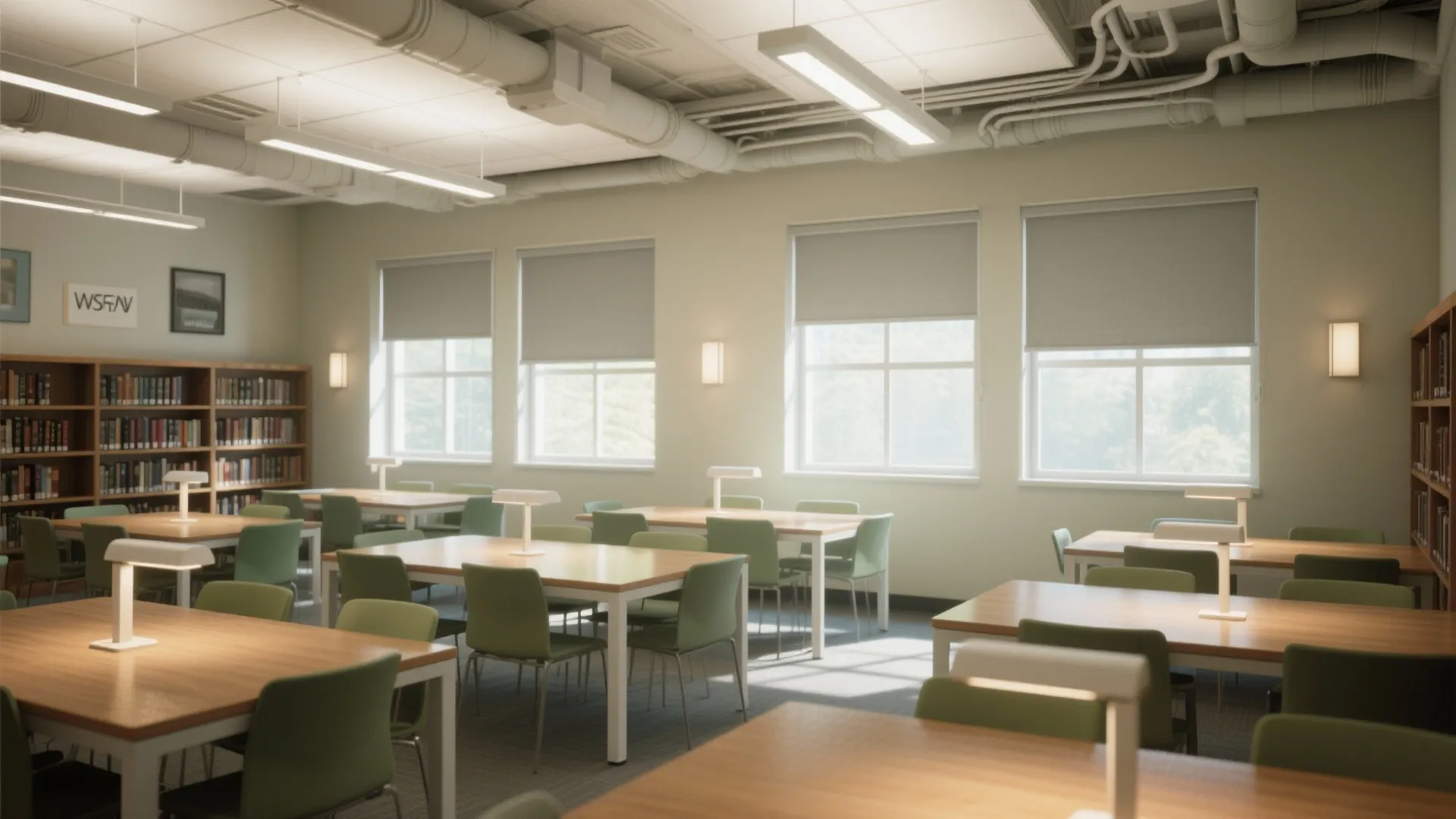 Daylight-first layouts with layered lighting