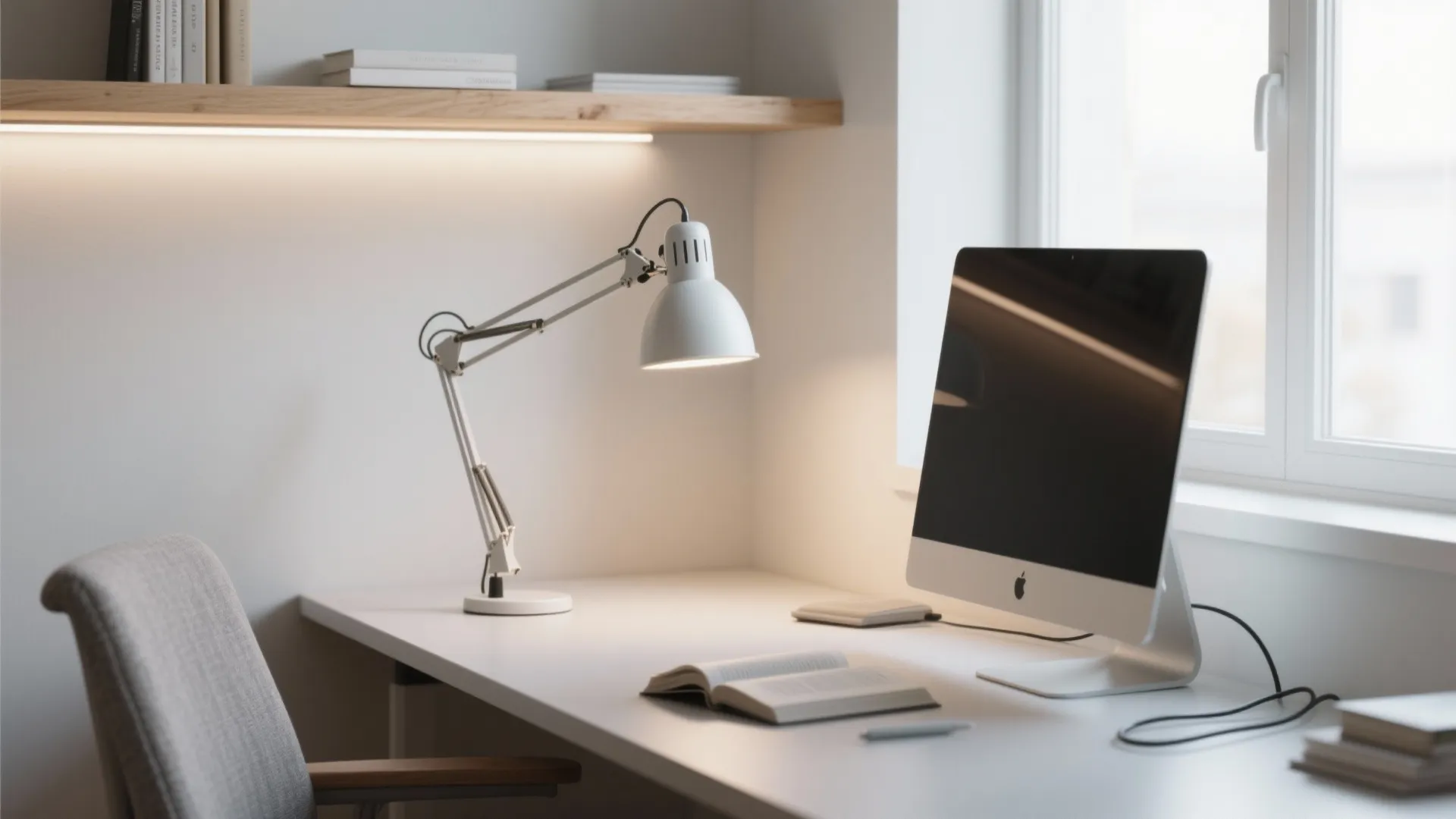 Daylight plus dimmable task lighting