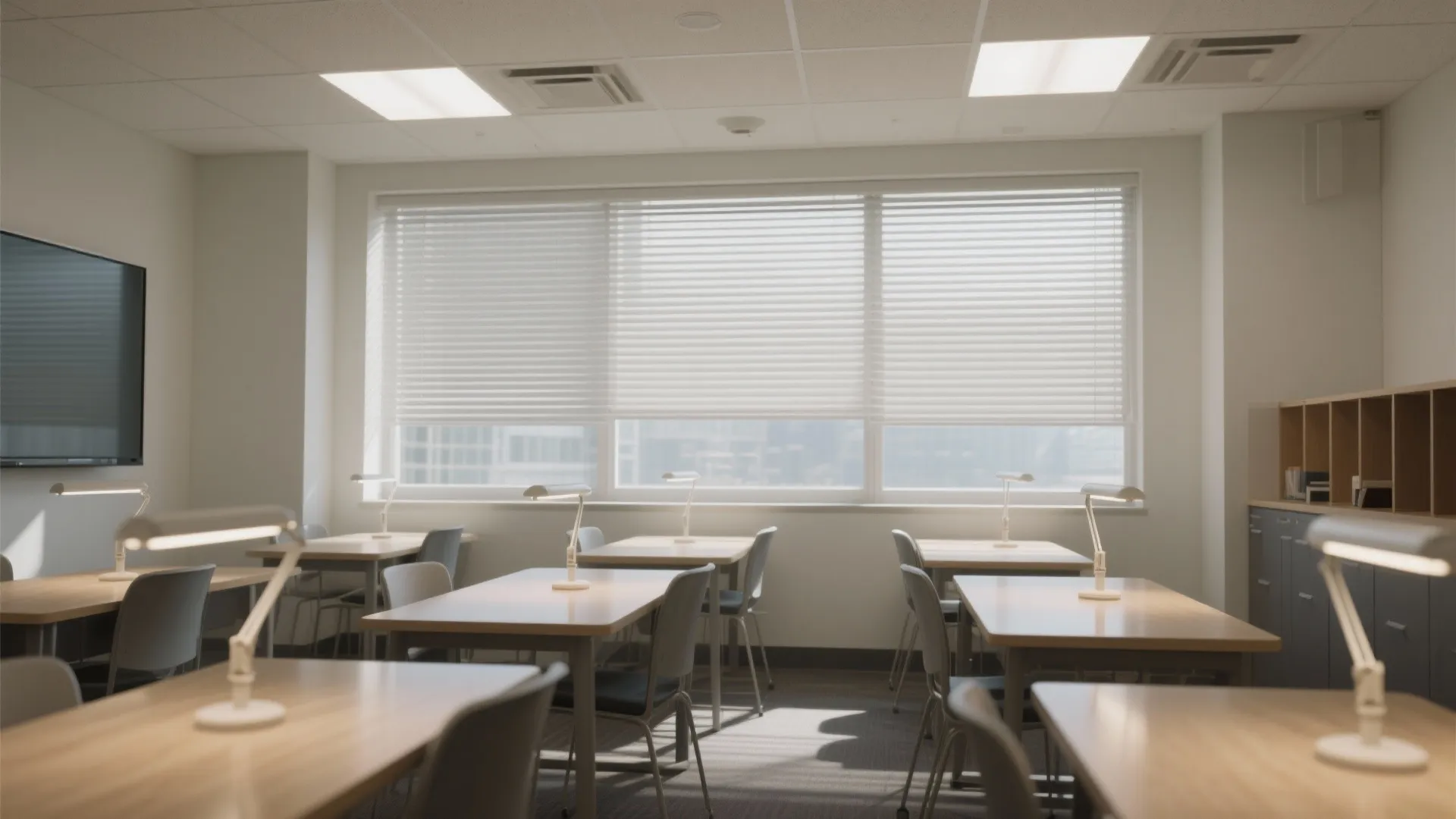 Daylight, task light, and zero-glare clarity