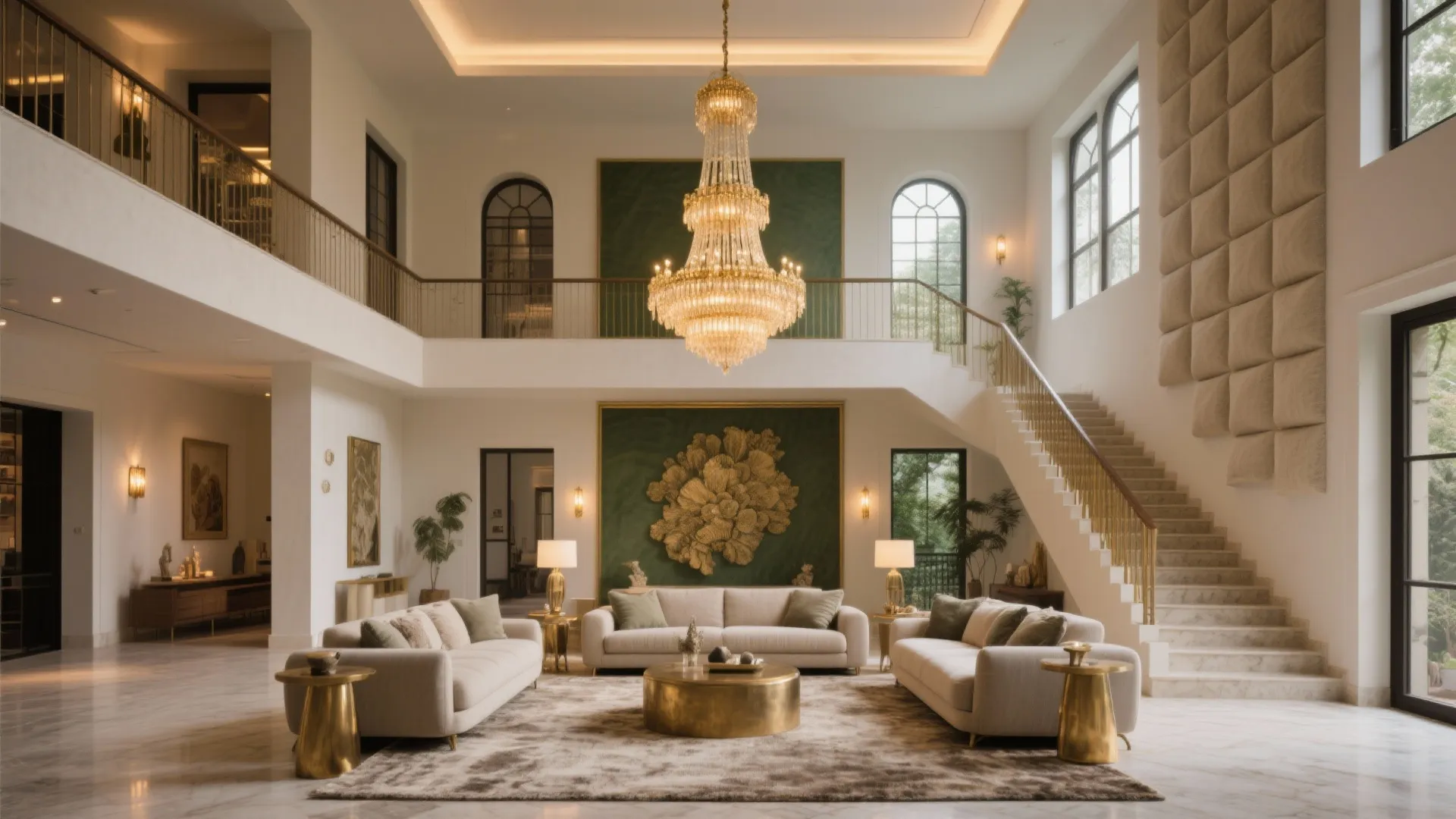 Double-Height Atriums and Statement Art