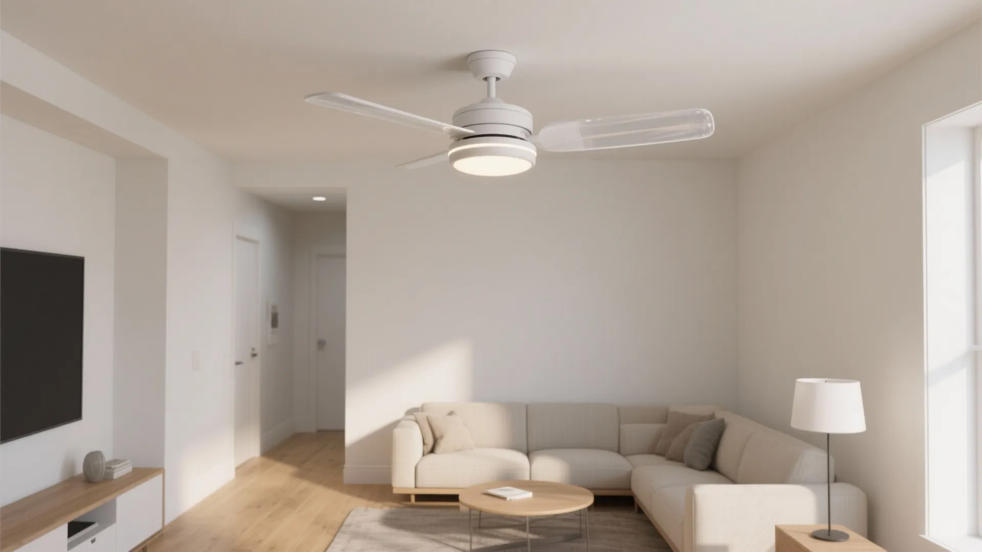 1) Low-profile DC fans with an integrated LED