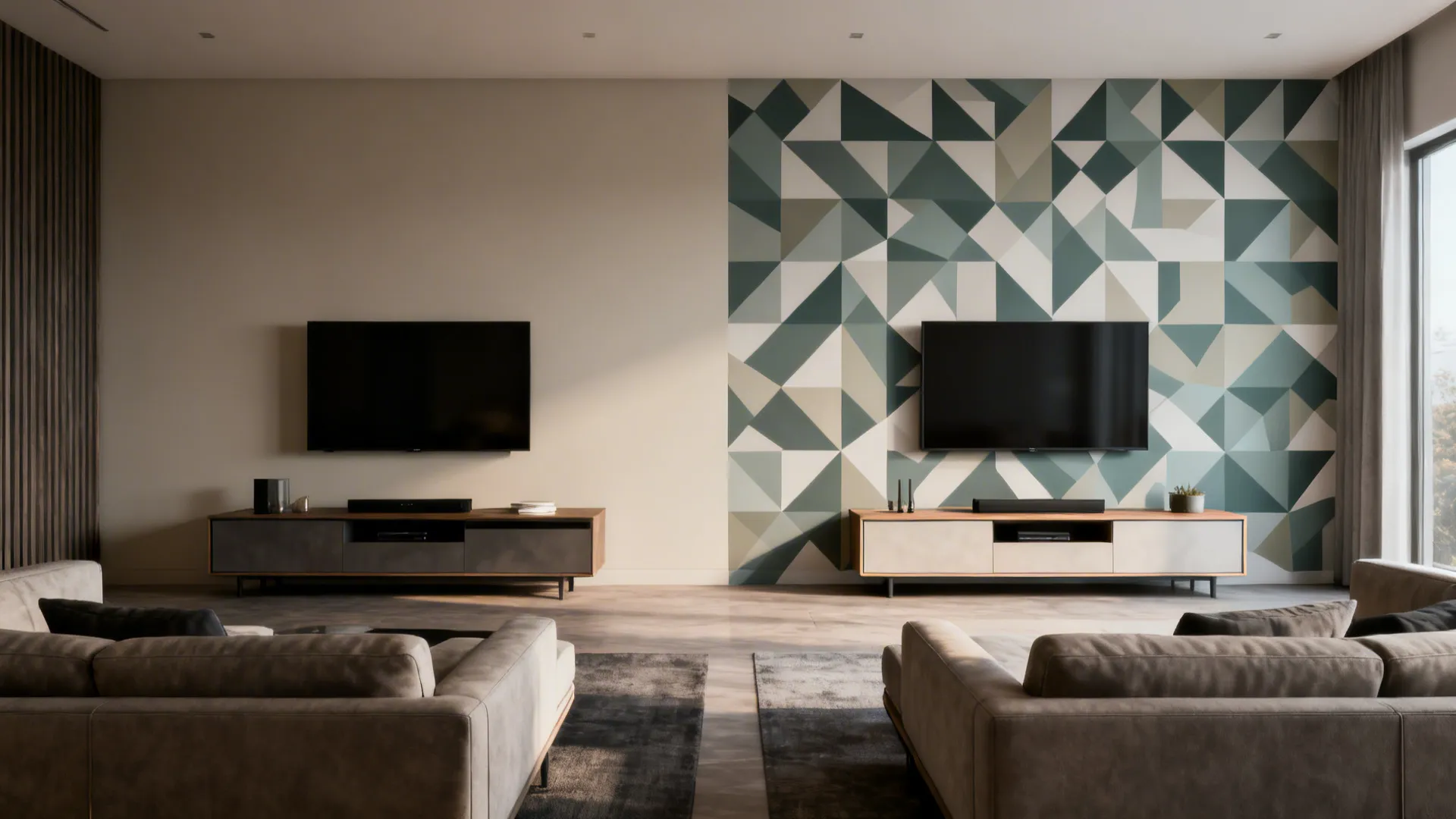 5. Graphic Wall Decals or Temporary Wallpaper