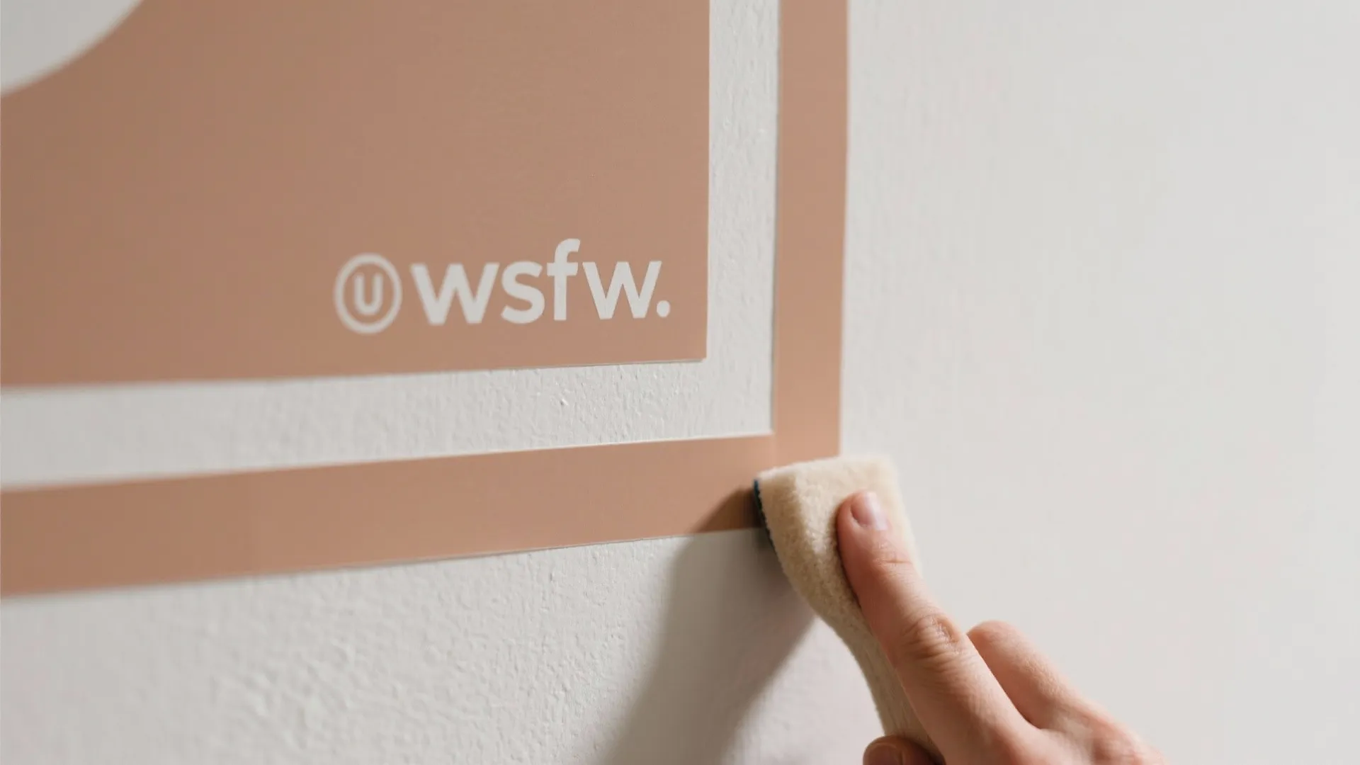 Graphic zone decals for visual room dividers