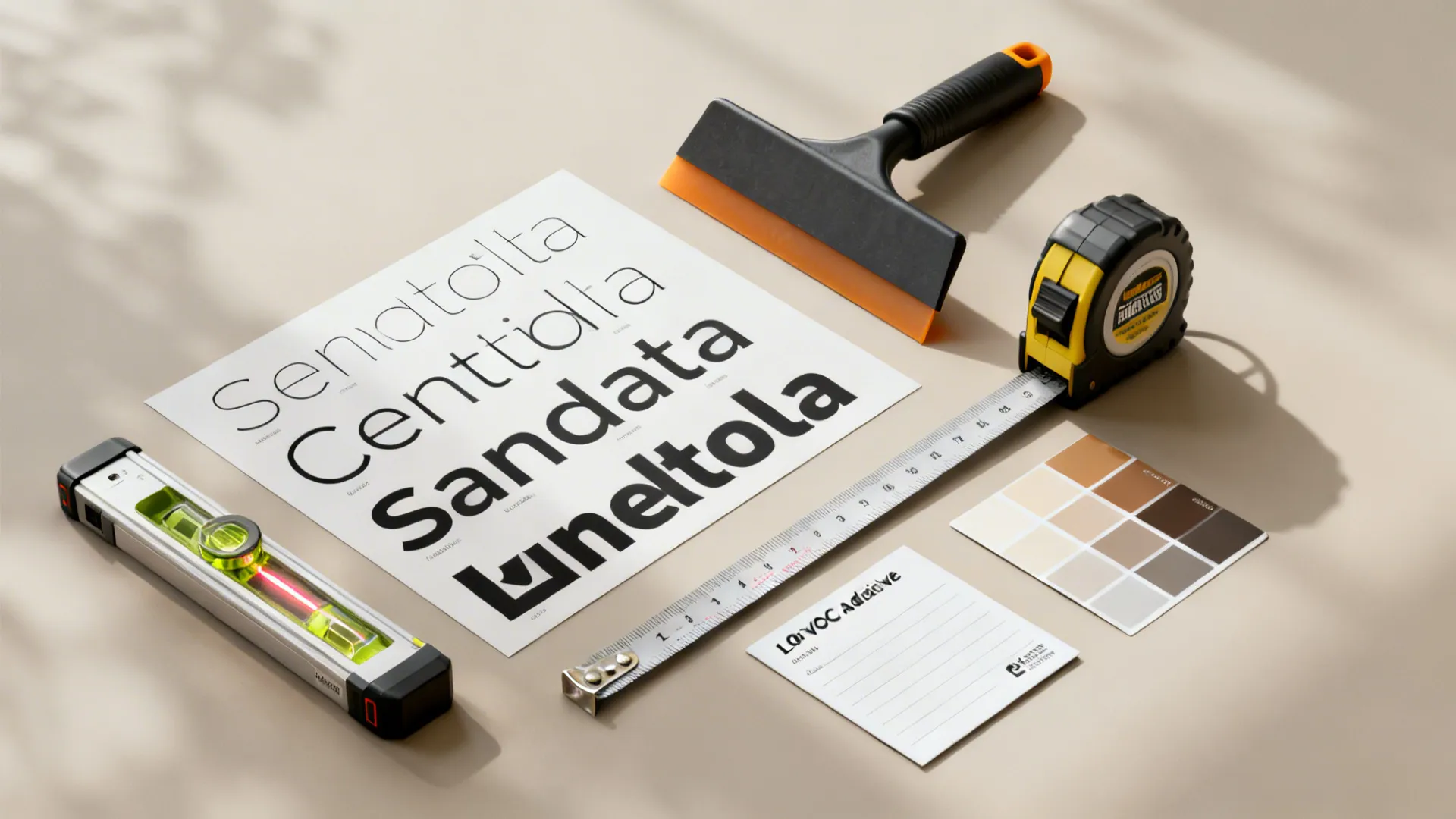 4) Monochrome Lyric Wall Decals on Satin Paint