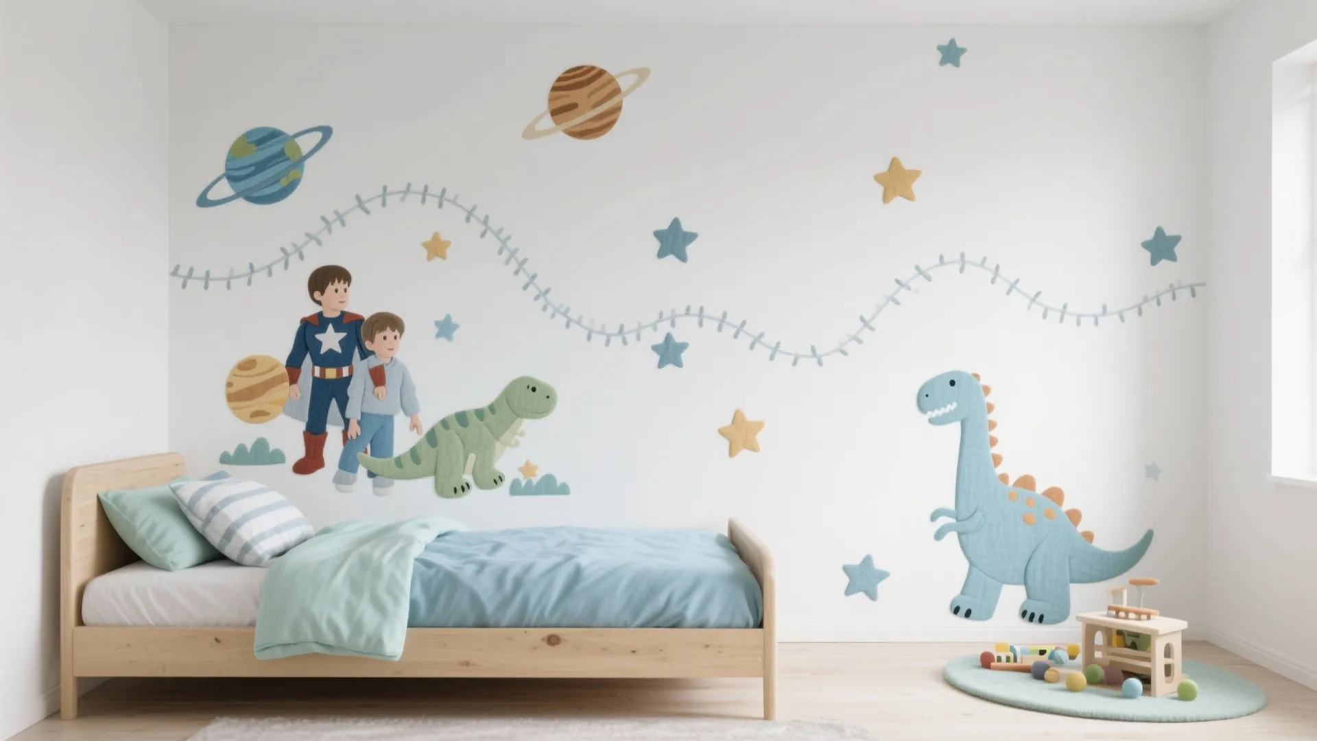 Idea 2: Storyline wall with removable decals