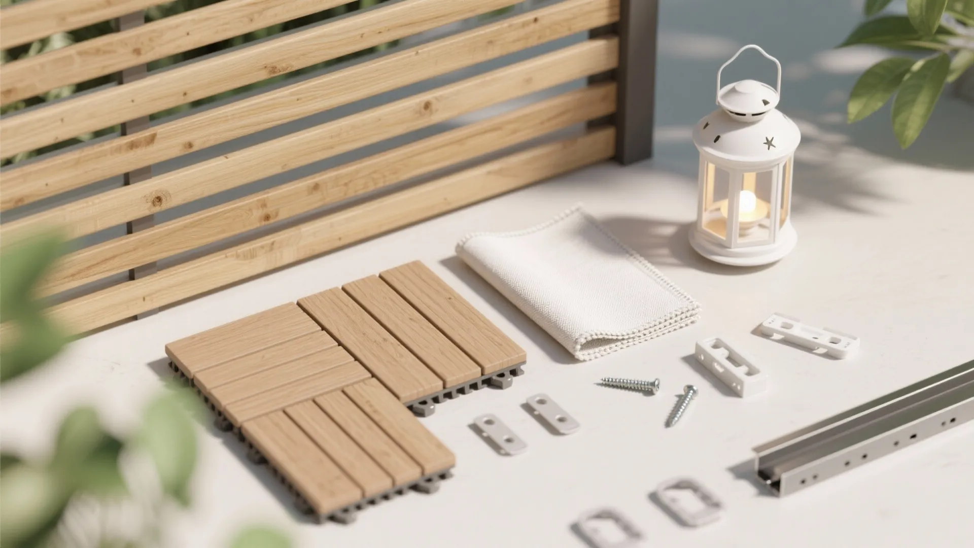 Warm Wood Decking and Slatted Screens